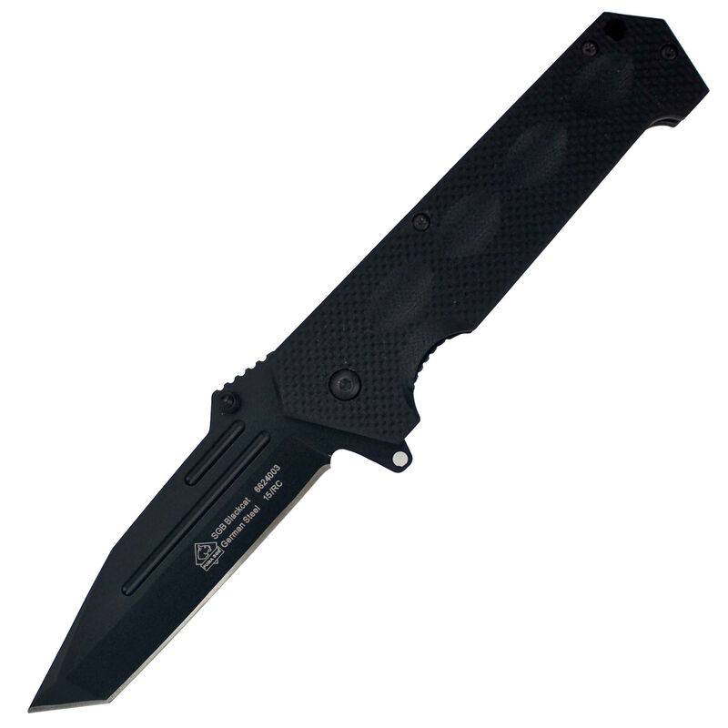 Puma SGB Blackcat45 Tanto Spring Assisted Tactical Folding Knife image number 1