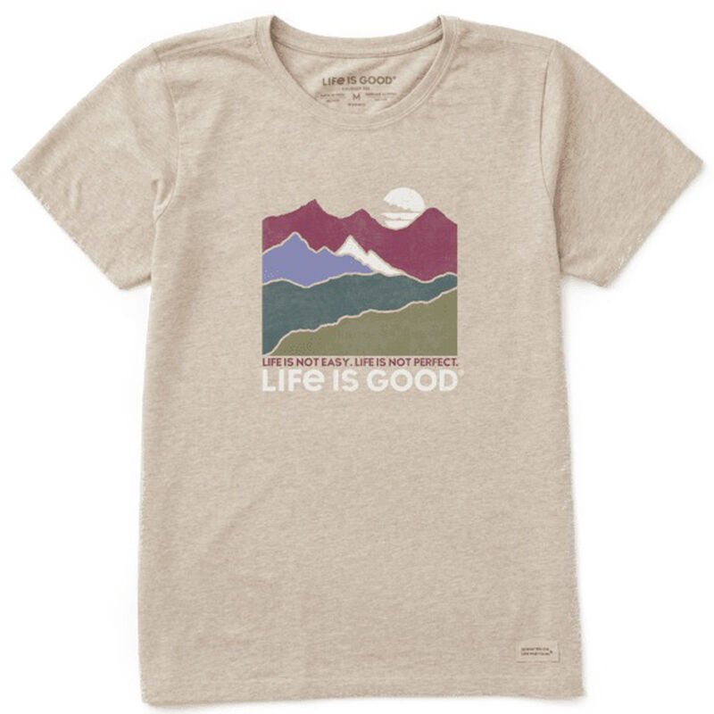 Life Is Good Women’s Life Isn’t Easy Mountains Crusher T-Shirt image number 1