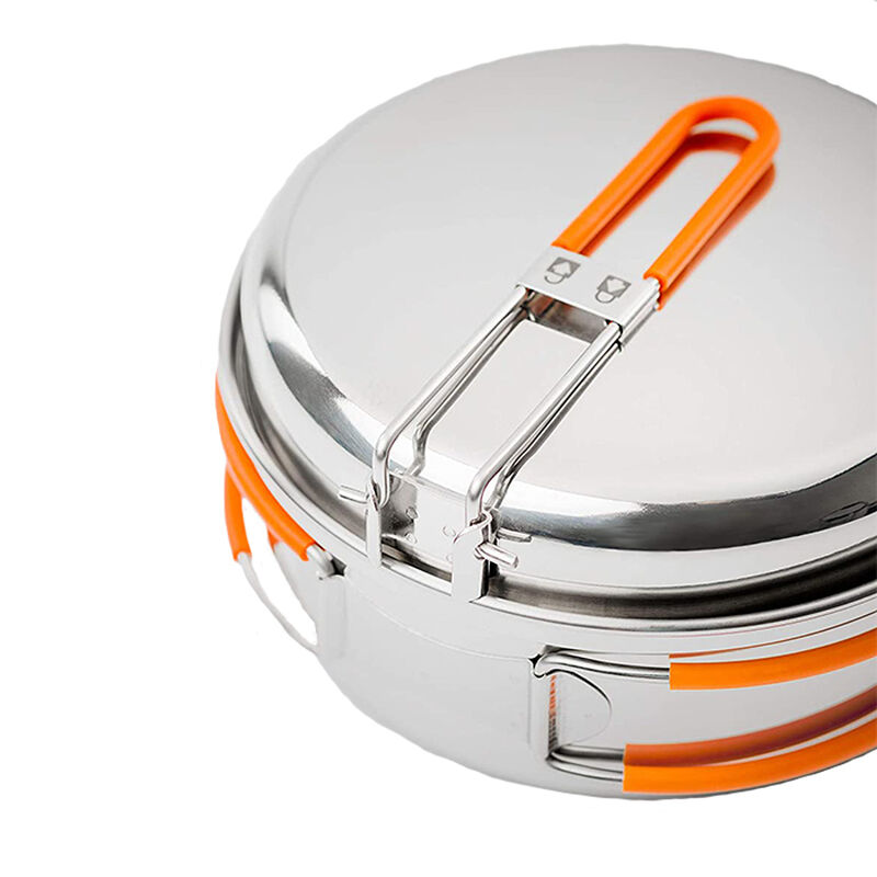 GSI Outdoors Glacier 1-Person Stainless Mess Kit image number 2