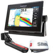 Simrad GO9 XSE Chartplotter/Fishfinder w/TotalScan Transducer & 4G Radar Bundle