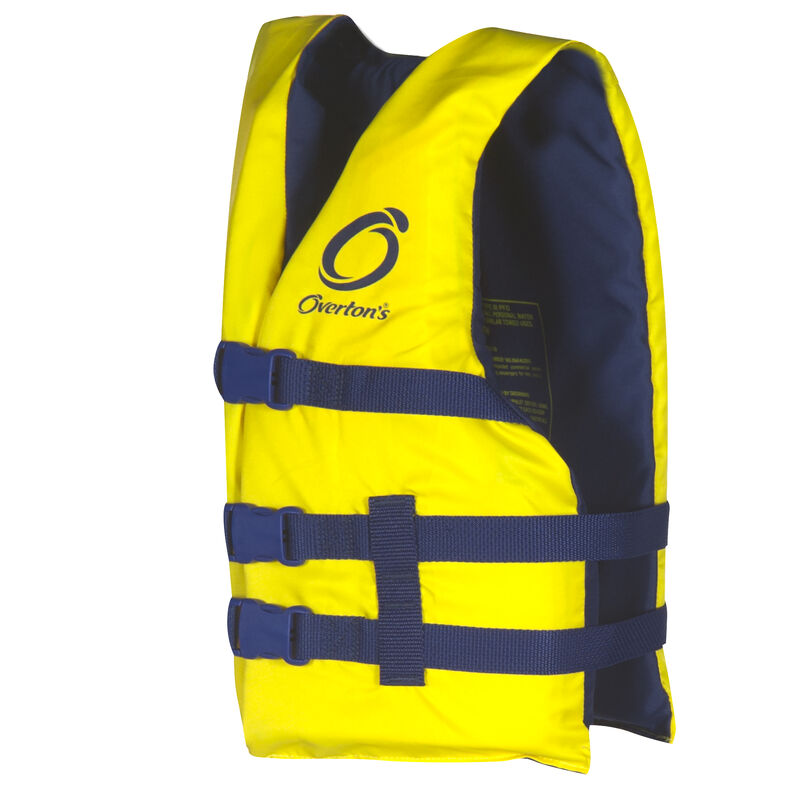 Overton's Youth Nylon Life Jacket, Yellow image number 1