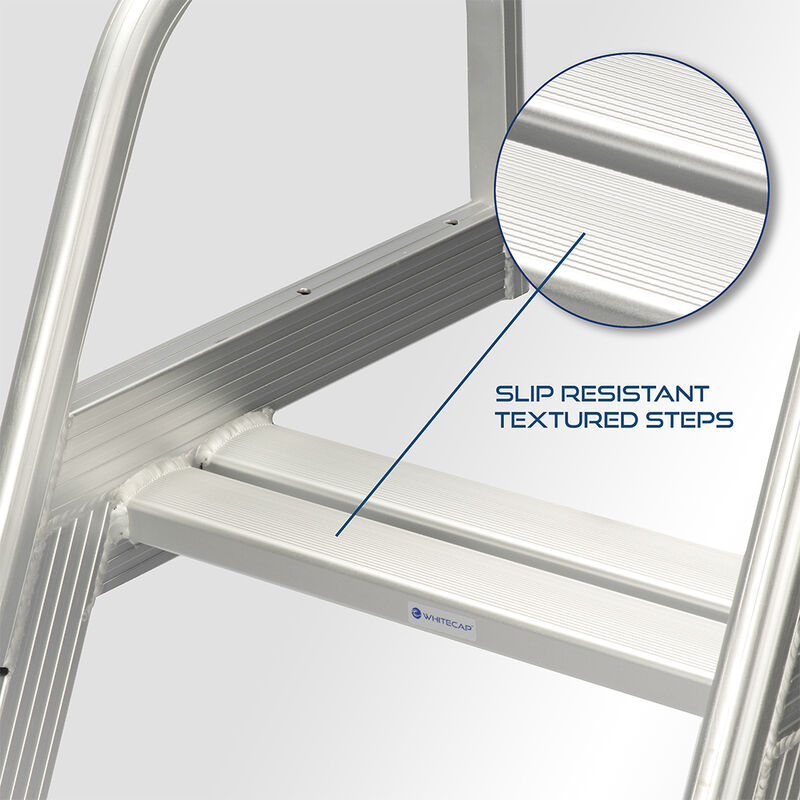 Whitecap 4-Step Folding Aluminum Pontoon & Dock Ladder image number 3