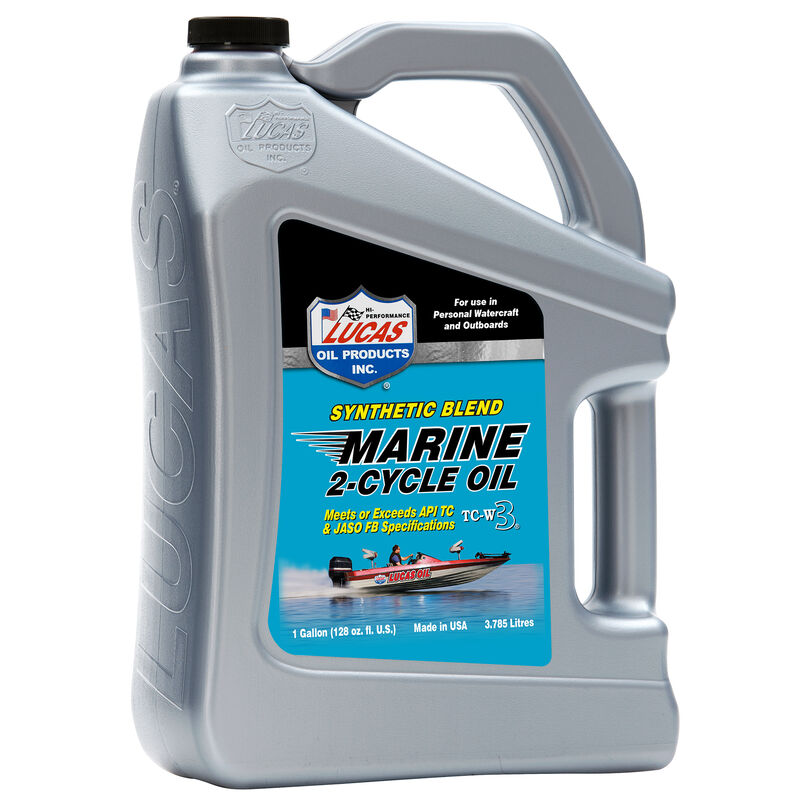 Lucas Oil Synthetic TC-W3 2-Cycle Marine Oil Gallon image number 1