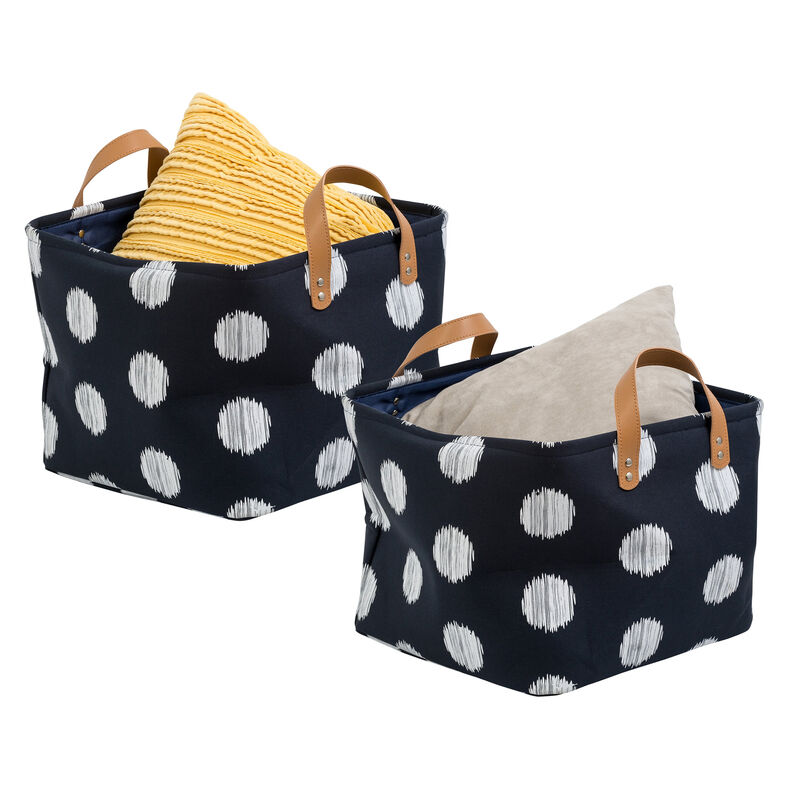 Honey Can Do Coastal Collection Canvas Scribble Totes, Set of 2 image number 2