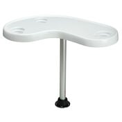 Toonmate Premium Kidney-Shaped Pontoon Table with Pedestal