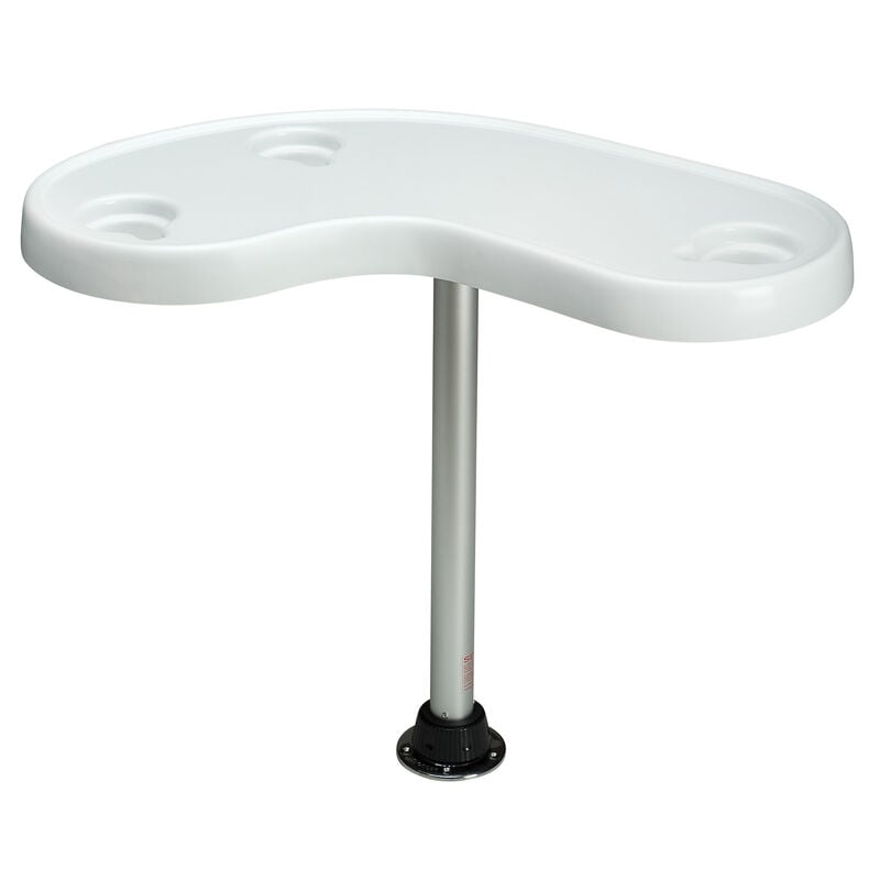 Toonmate Premium Kidney-Shaped Pontoon Table with Pedestal image number 1