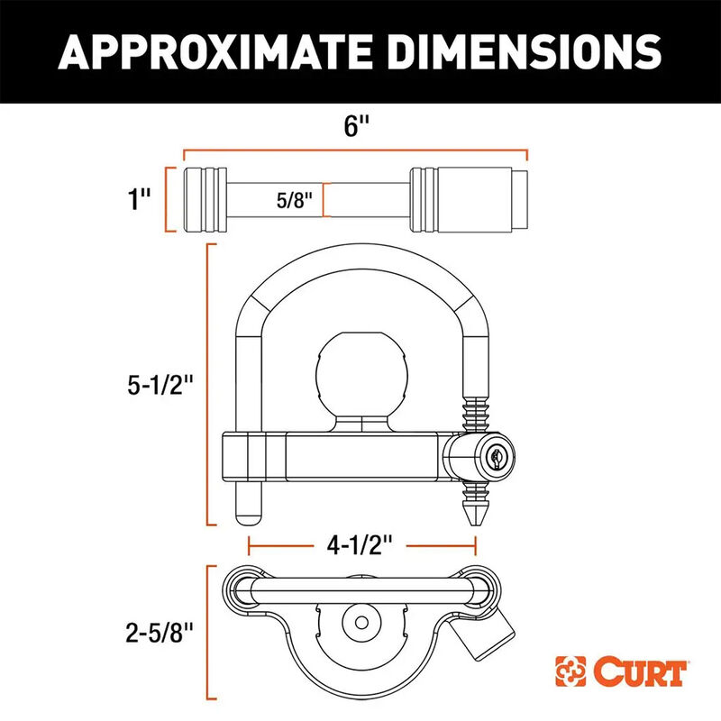 CURT 23092 Hitch and Coupler Lock Set image number 3