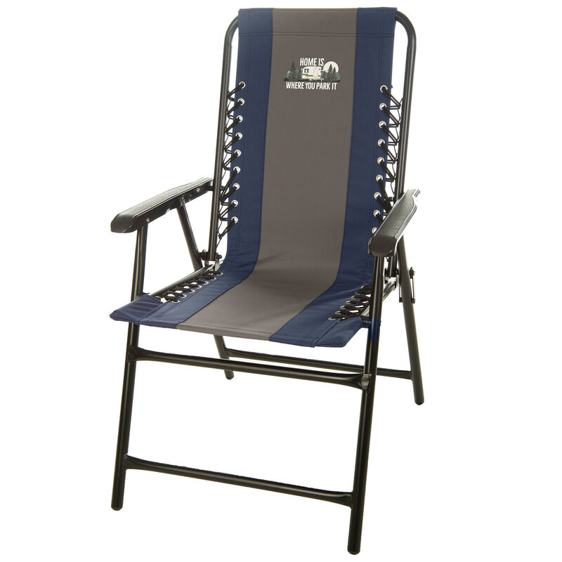 Home Is Where You Park It Bungee Chair, Navy/Gray image number 2