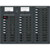 Blue Sea 12/24V DC Main + 35 Position Circuit Breaker Panel w/Digital Multimeter
