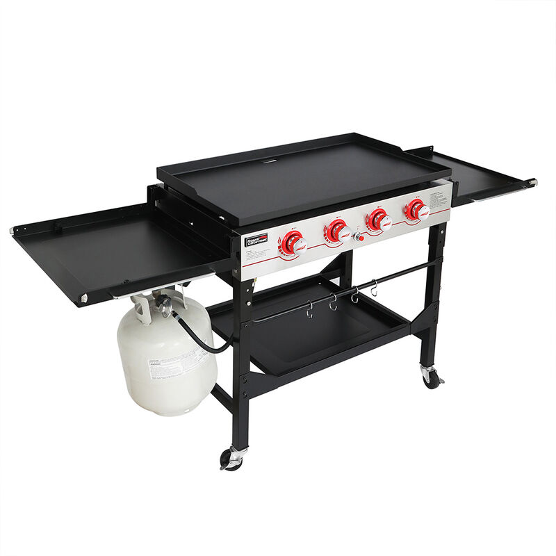 Royal Gourmet 4-Burner Gas Griddle&nbsp;with Folding Side Shelves and Legs image number 6