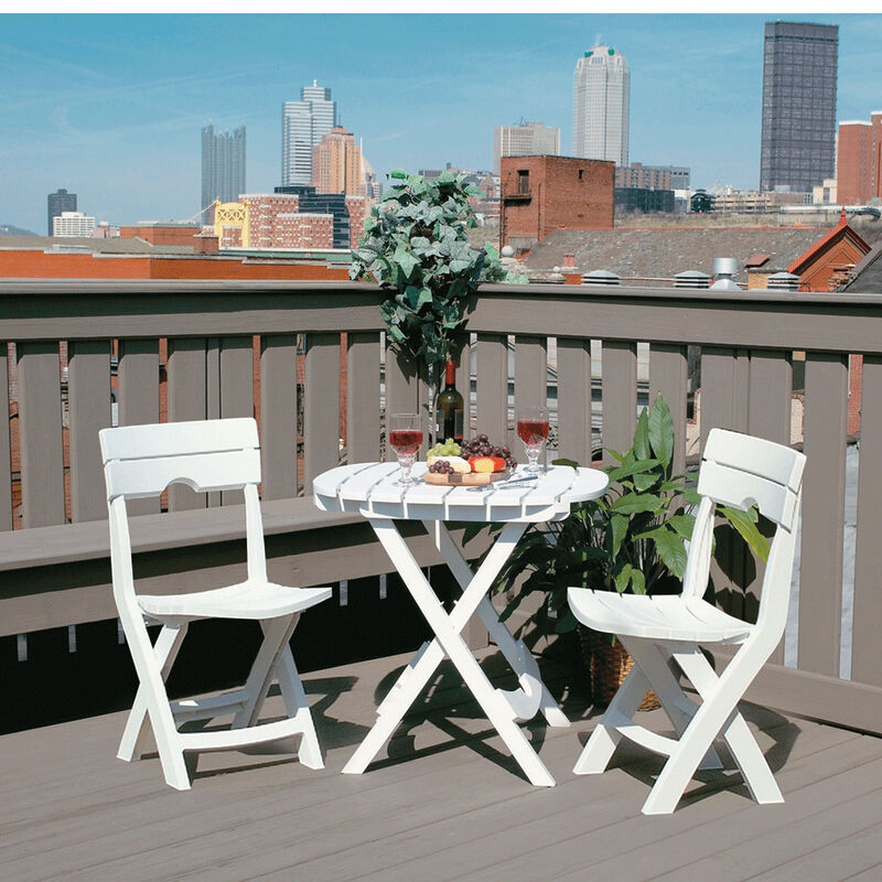 Quik-Fold Cafe Table, White image number 2