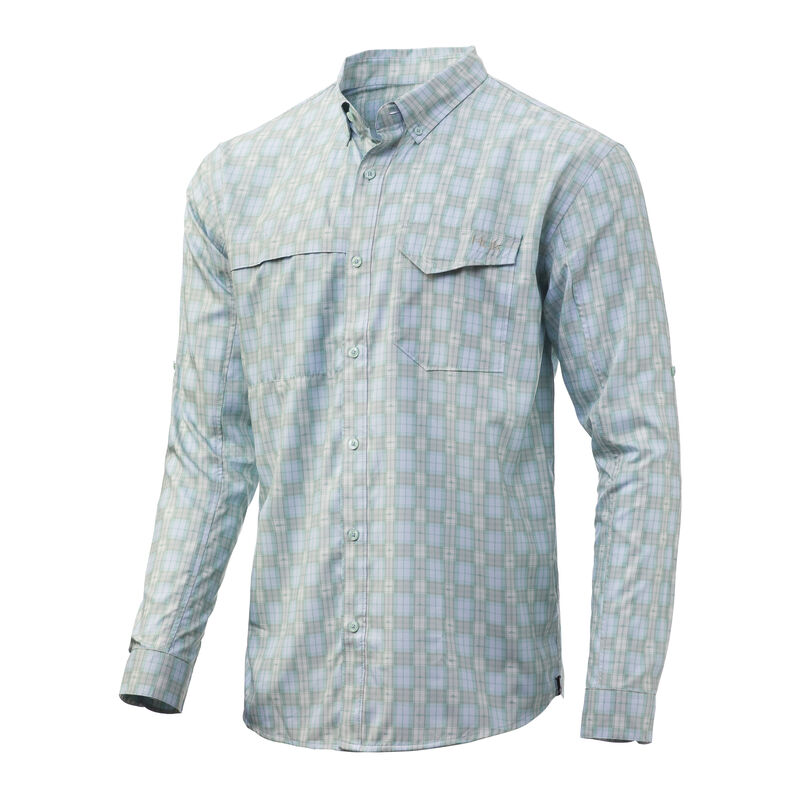 HUK Tide Point Fish Plaid Long Sleeve image number 3