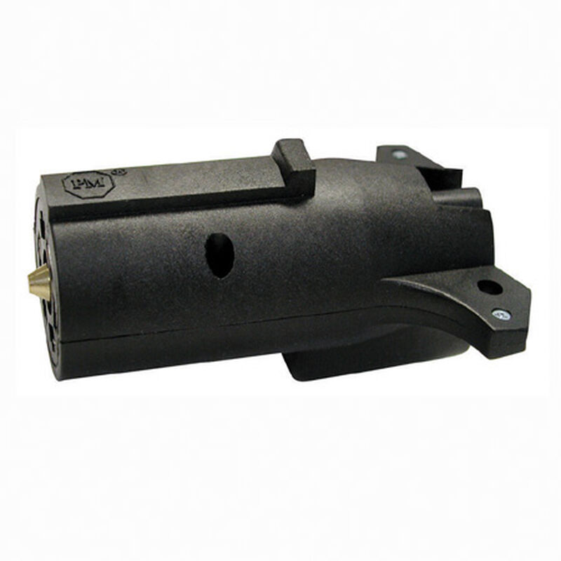 Round 7 to 5 Flat Plug Trailer Wiring Adapter image number 1