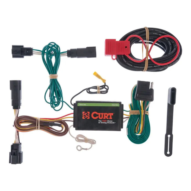 CURT 56120 Custom Wiring Harness, 4-Way Flat, Select Ford Edge