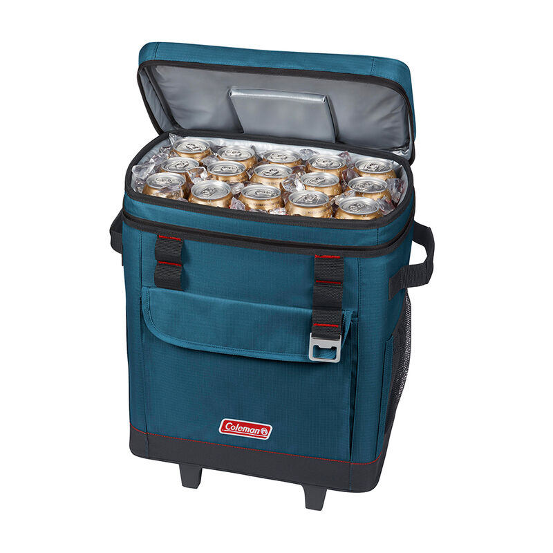 Coleman Space Blue 42-Can Wheeled Soft Cooler image number 4