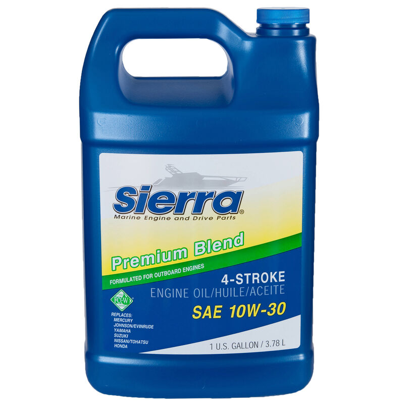 Sierra 10W-30 Oil For Mercury Marine Engine, Sierra Part #18-9420-3 image number 1