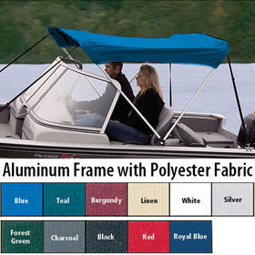 Shademate Polyester 2-Bow Bimini Top, 5'6"L x 42"H, 61"-66" Wide