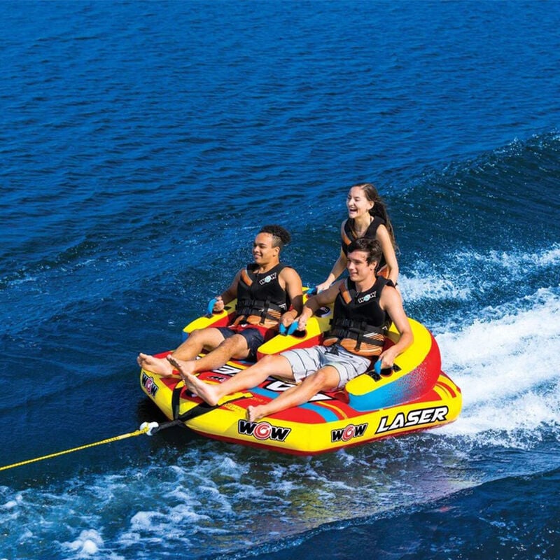 WOW Laser 3-Person Towable Tube image number 2