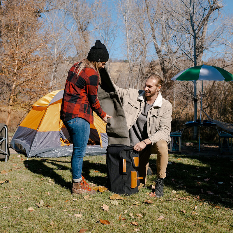 Stansport Heavy-Duty Canvas Tarp, 6' x 8', Olive Drab Green image number 3