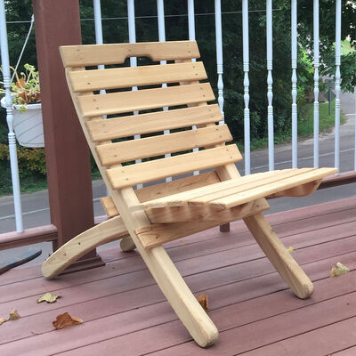 Cedar Wood Throbak Chair, Unfinished