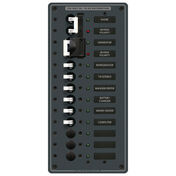 Blue Sea 230V AC Circuit Breaker Panel - 2 (16A) Sources + 9 Positions