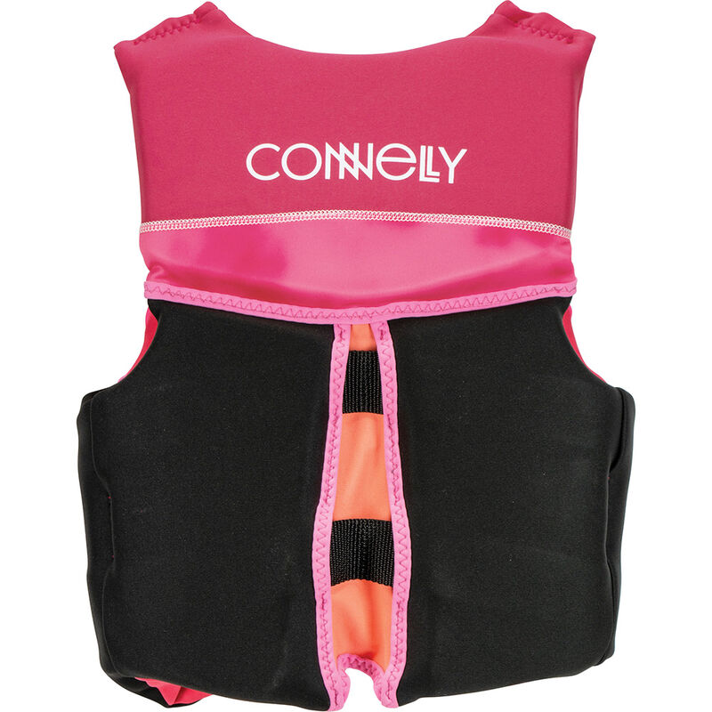 Connelly Youth Classic Neo Life Jacket, Pink/Black image number 2