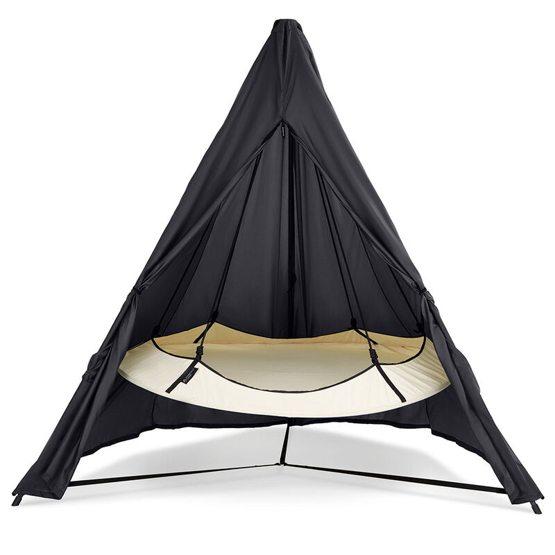 Black Hangout Stand Hammock Weather Cover image number 3