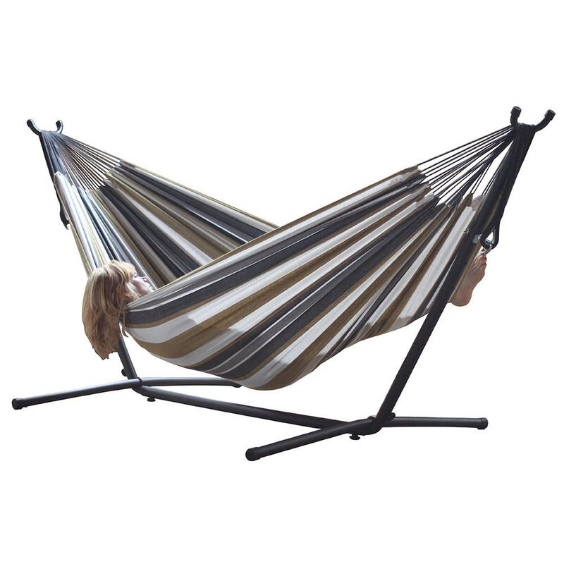 Vivere Double Hammock with 9' Stand Combo  image number 1