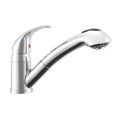  Dura Faucet Designer Pull-Out RV Kitchen Faucet, Chrome