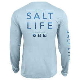 Salt Life Men's Water Icons SLX UVapor Pocket Long-Sleeve Tee