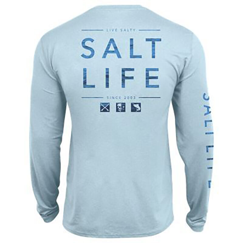 Salt Life Men's Water Icons SLX UVapor Pocket Long-Sleeve Tee image number 1