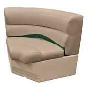 32" Bow Radius Corner Section Seat - TOP ONLY - Mocha/Green