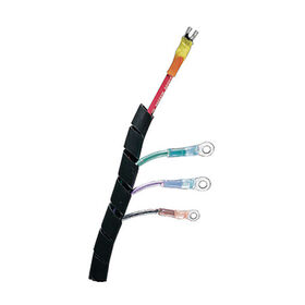 Ancor 10' Black Spiral Wrap, 1/4" Diameter