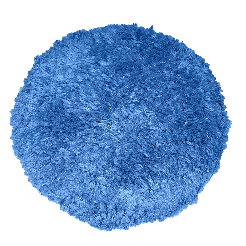 Blue Blended Wool 9" Double-Sided Quick Connect Polishing Pad image number 1