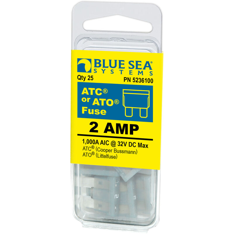 Blue Sea Systems ATO/ATC 2A Fuse (25 Pack) image number 1