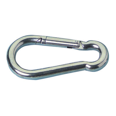 Stainless Steel Snap Hook, 9/16" eye, 500-lb. break strength