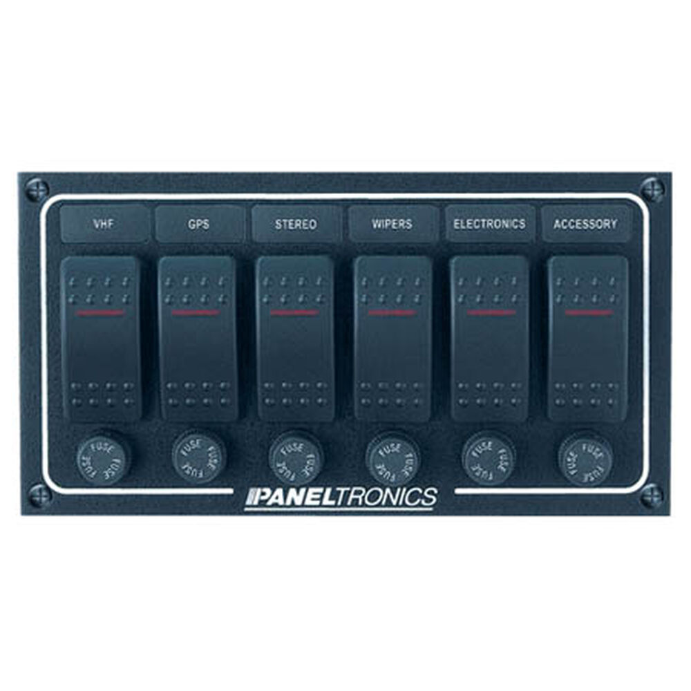 Paneltronics Waterproof Contura Switch Panel 6Switch Horizontal