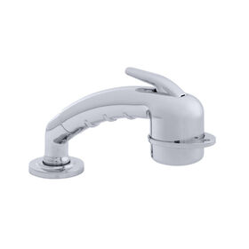 Ambassador Marine Small Deck-Mount Marine Sprayer with Elbow, Chrome/Black