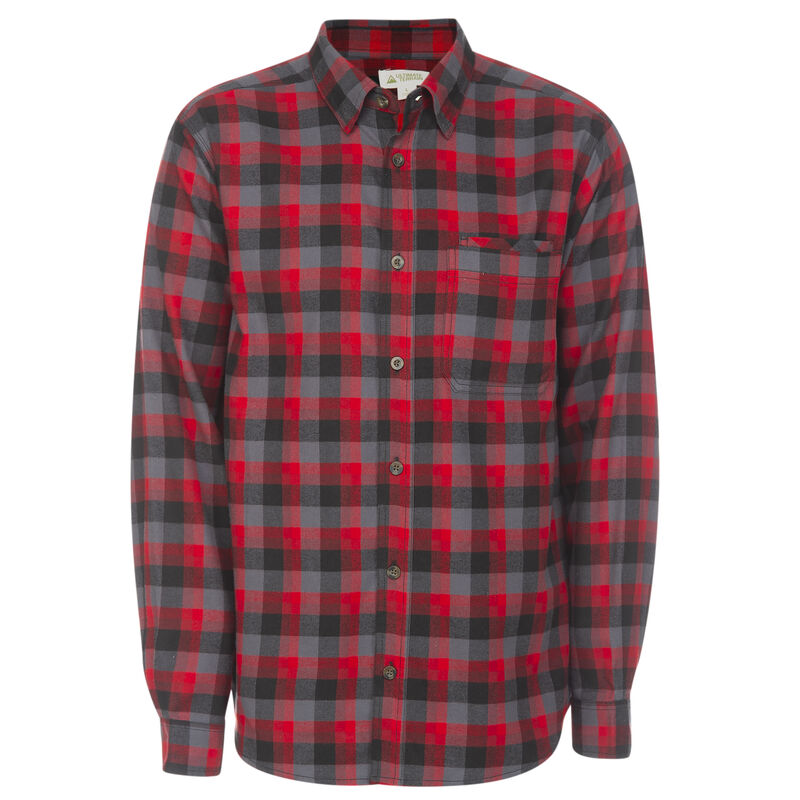 Ultimate Terrain Men's Essential Flannel Long-Sleeve Plaid Shirt image number 1