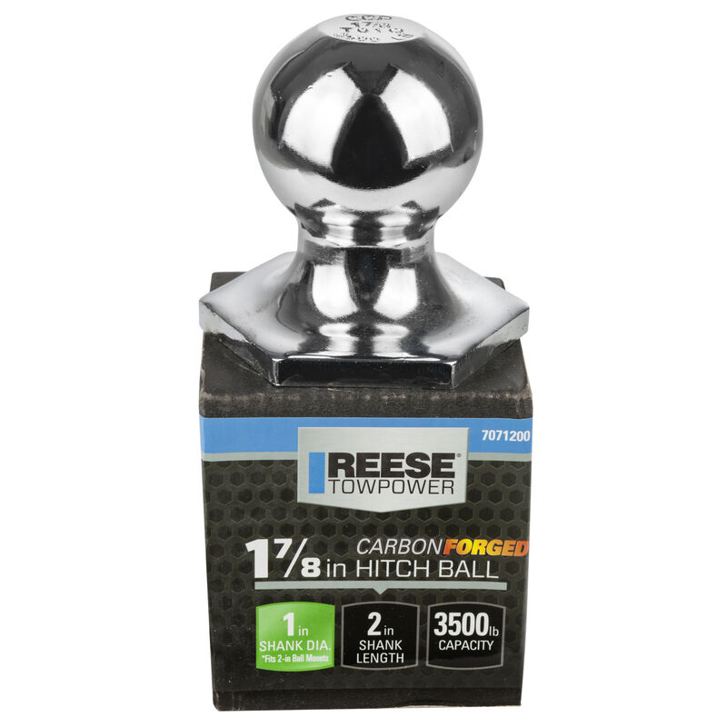 Reese Towpower 1-7/8" Chrome Interlock Hitch Ball, 3,500 lbs. image number 1