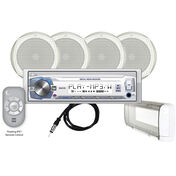Dual MCP1054S USB/MP3/WMA Media Receiver With Four 6.5" Speakers