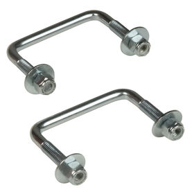 Zinc-Plated U-Bolt, 4-1/8"W x 3"L, pair