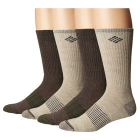 Columbia Heather Rib Crew Socks, 4-Pack