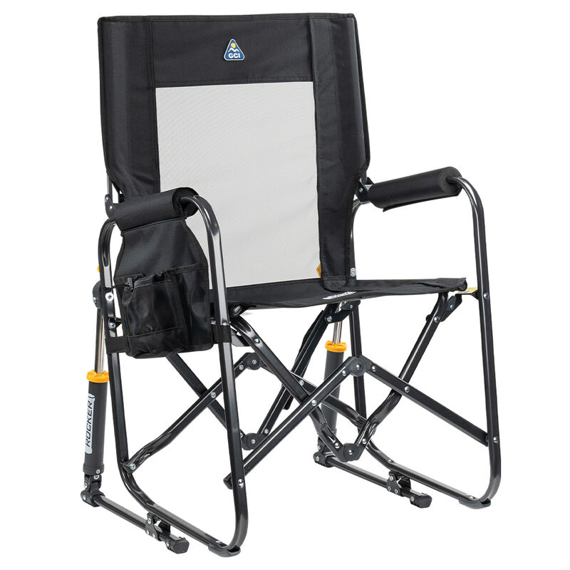 GCI Outdoor Stowaway Rocker Chair-Black