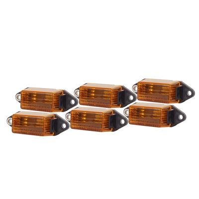 Optronics 6-Piece Amber Trailer Mini Marker And Clearance Light Kit
