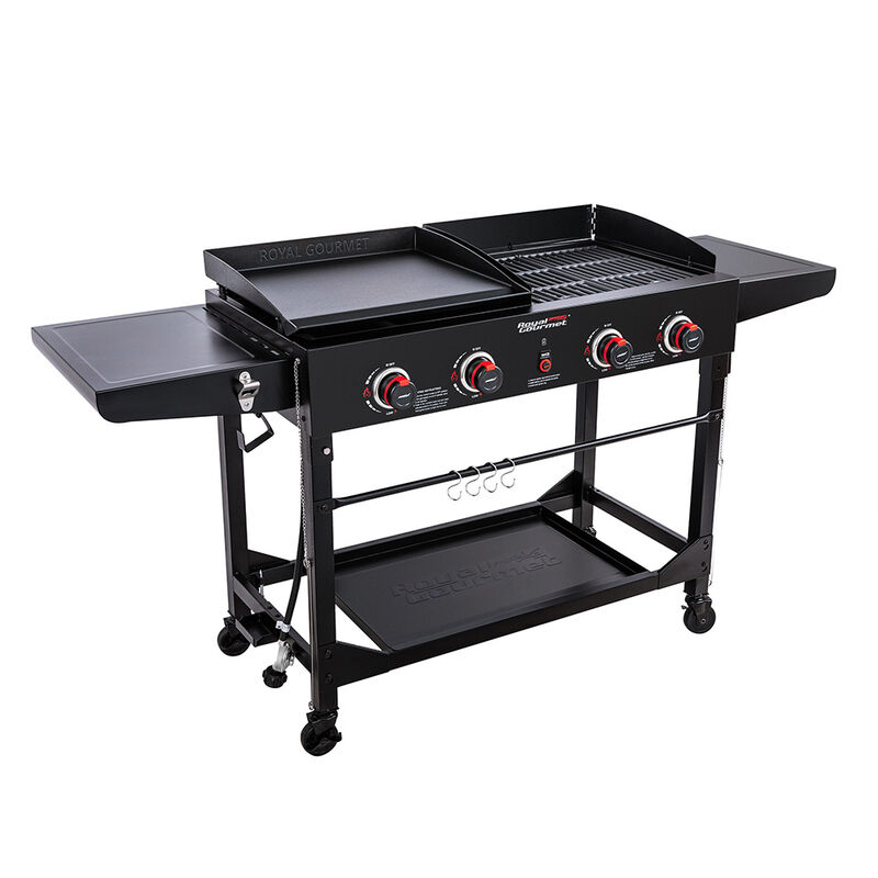 Royal Gourmet 4-Burner Portable Flat Top Gas Grill and Griddle Combo image number 12