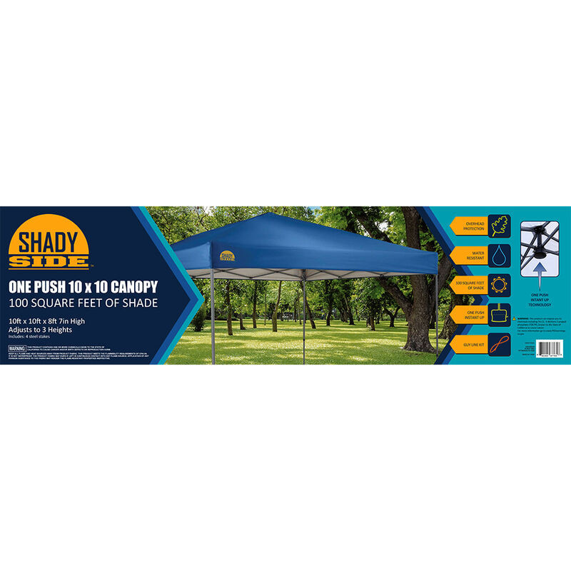Shady Side One-Push 10' x 10' Straight-Leg Canopy image number 3