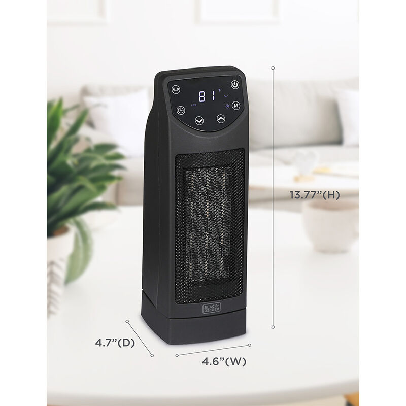 Black+Decker 1500W Oscillating Ceramic Electric Heater image number 7
