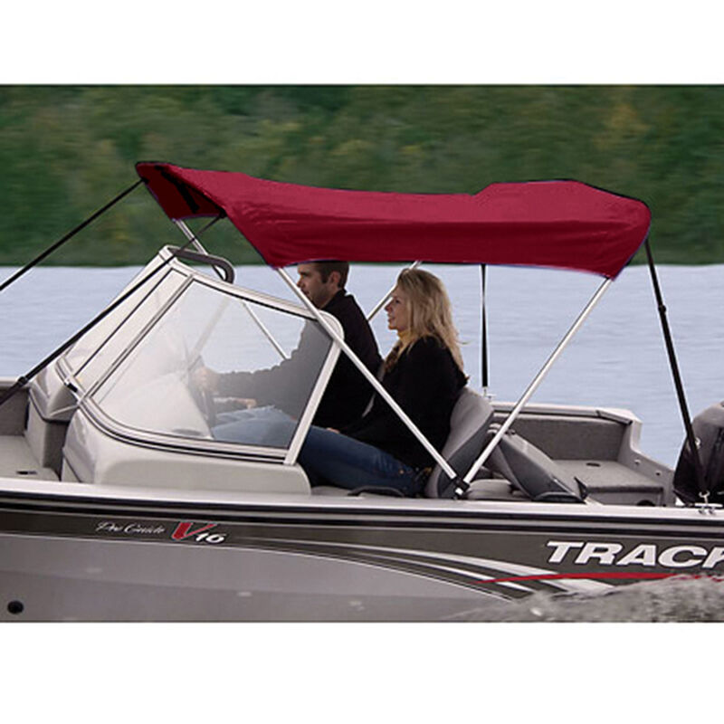 Shademate Sunbrella Stainless 2-Bow Bimini Top 5'6''L x 42''H 67''-72'' Wide image number 3