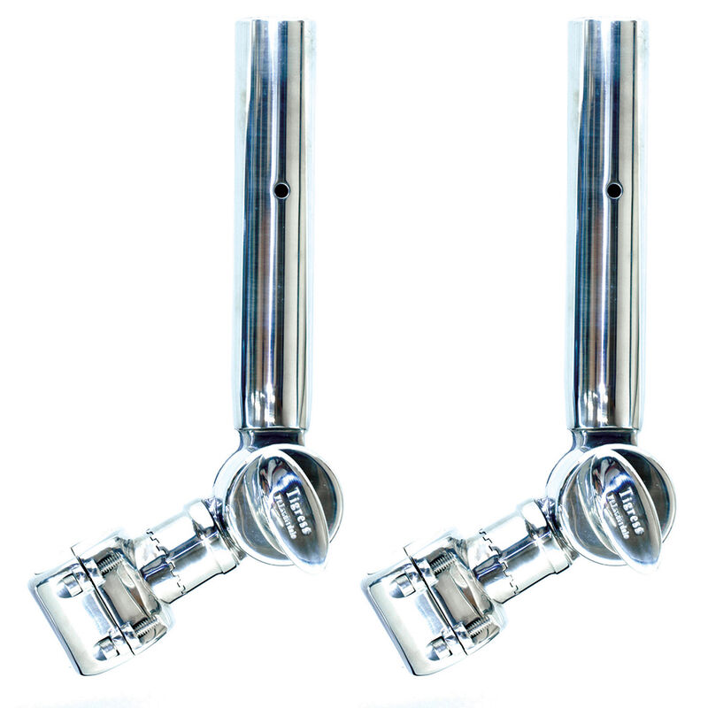 Tigress T-Top Adjustable Clamp-On Outrigger Holders, 1-1/2" x 1-1/2" (Pair) image number 1